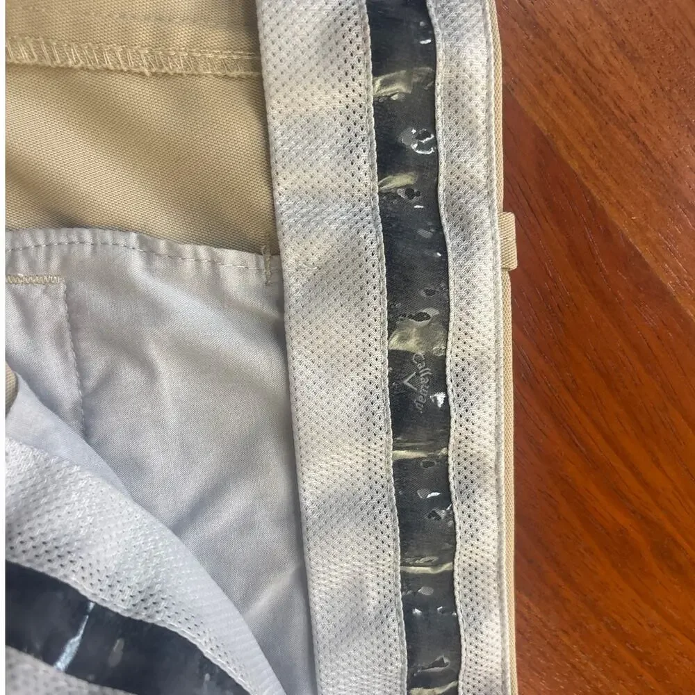 Callaway Flat Front Golf Pants-Tan Size 34/34